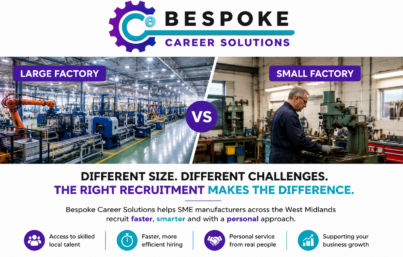 Small Factories, Big Hiring Challenges: How Bespoke Career Solutions Supports SME Manufacturers Across the West Midlands